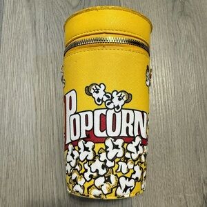 Novelty Yellow Popcorn Themed Purse Bag - No Strap - 7x4